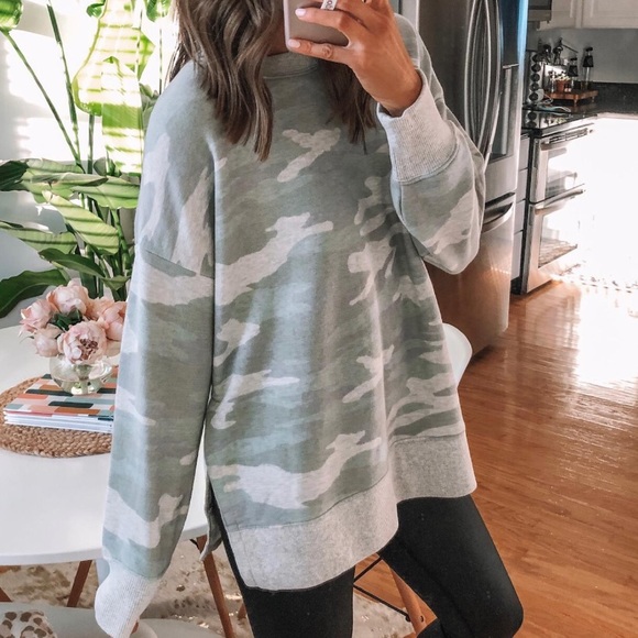 camo sweatshirt aerie